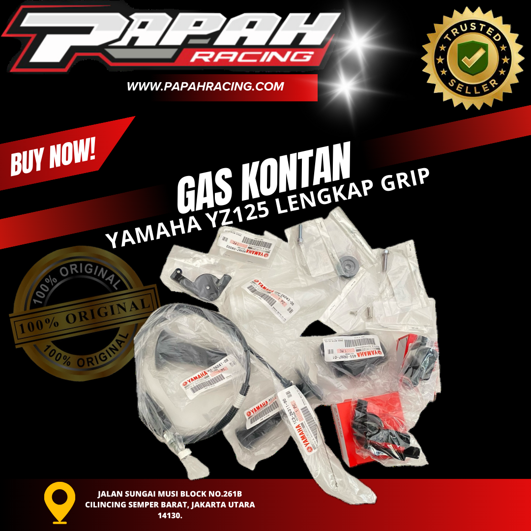 GAS KONTAN YAMAHA YZ125 LENGKAP GRIP